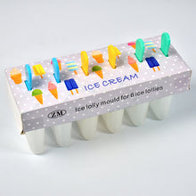 Ice Candy Maker Upgrade sicle Molds Sets 6 Ice  Makers Reusable Ice Lolly Cream Mold Home-Made sicles Mould with Stick